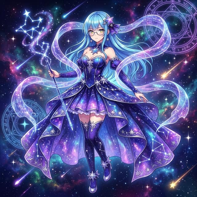 نمونهٔ 星辰指引·宇宙魔法少女变身