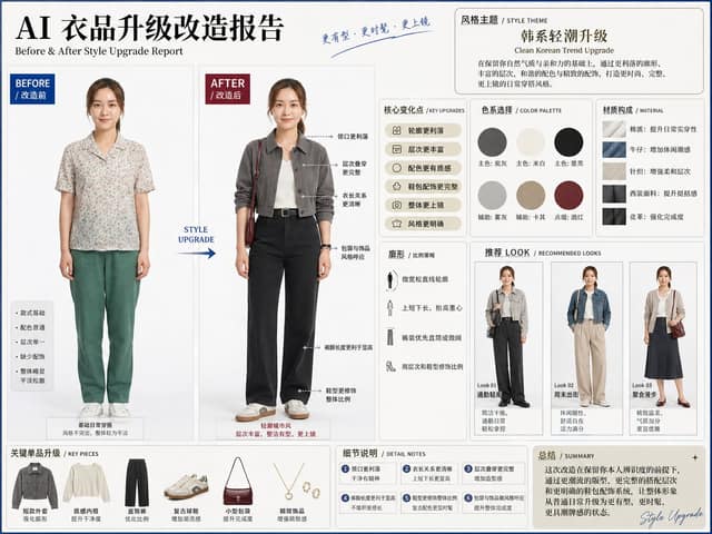 穿搭-衣品升级改造报告