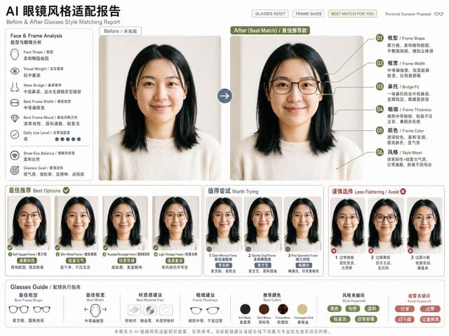 眼镜风格适配报告
