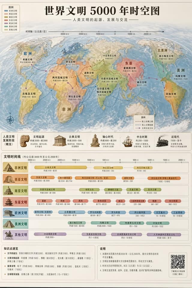 نمونهٔ 五千年世界文明时空图谱