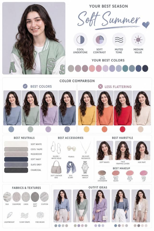 نمونهٔ 个人色彩分析｜肖像穿搭指南