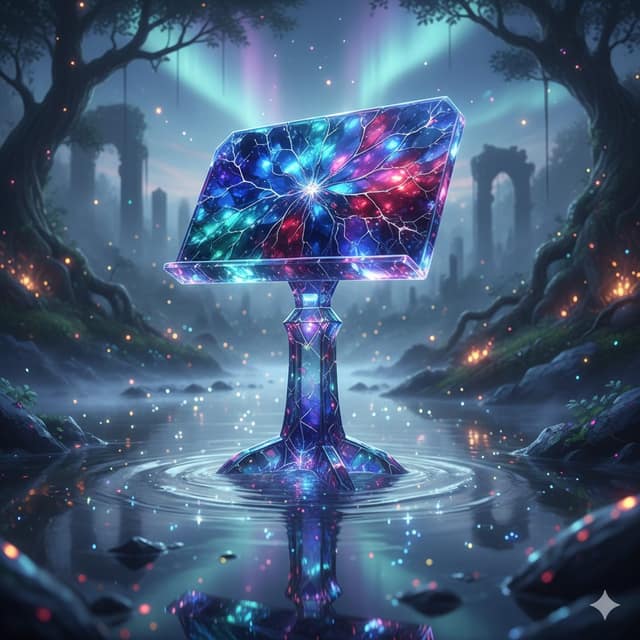 نمونهٔ 梦幻水畔·璀璨水晶乐谱架