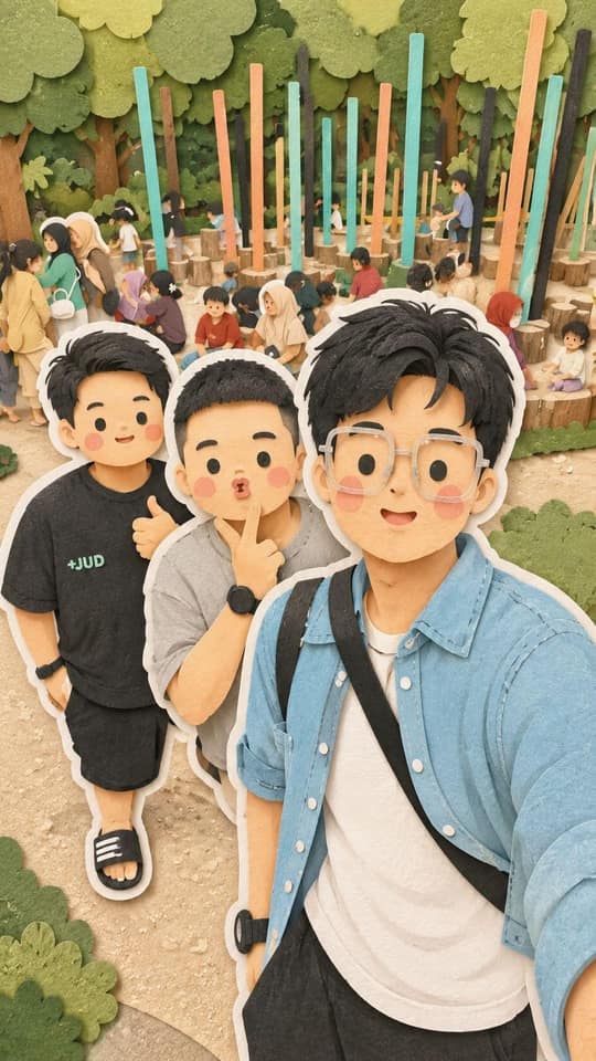 梦幻家族旅行｜手工剪纸拼贴插画创作