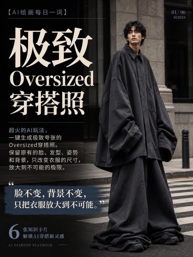 一键Oversized！极致宽大廓形服装转换术