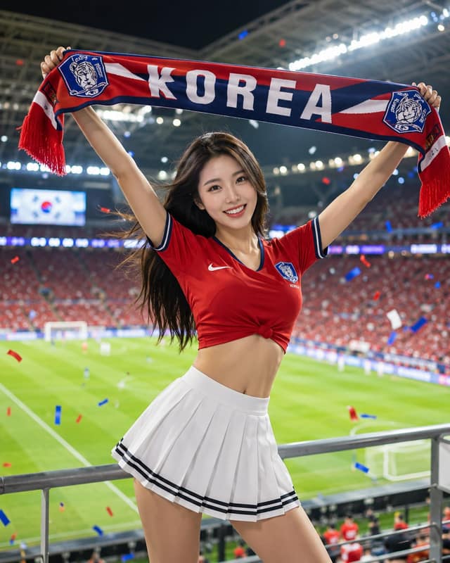 نمونهٔ 世界杯足球宝贝 · 赛场活力商业海报