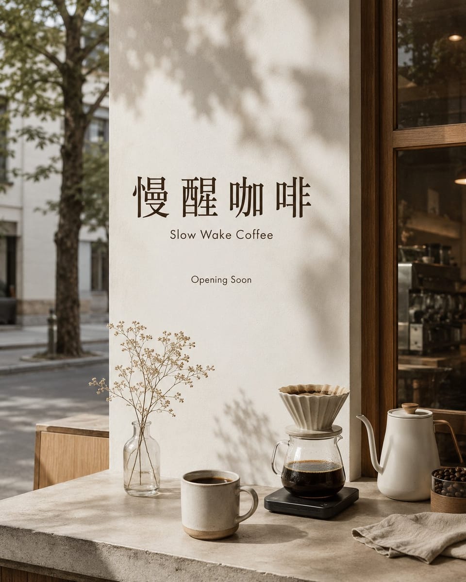 慢醒咖啡 · 精品咖啡店品牌视觉提案全案