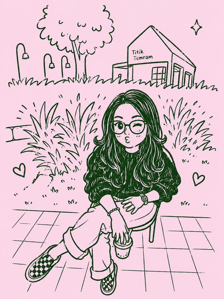 自拍秒变Q版单色涂鸦插画