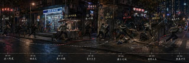 نمونهٔ 超宽短剧故事看板 | 连续场景调度神器