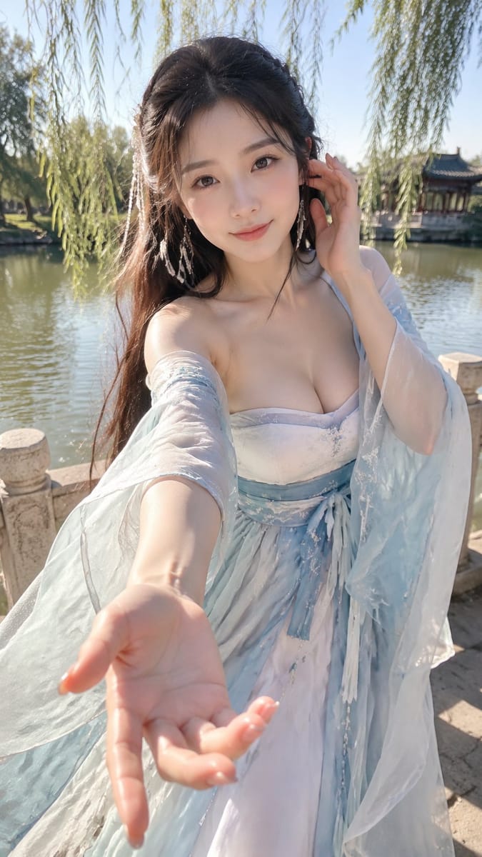 夏日汉服奇幻女主角|写实电影感肖像