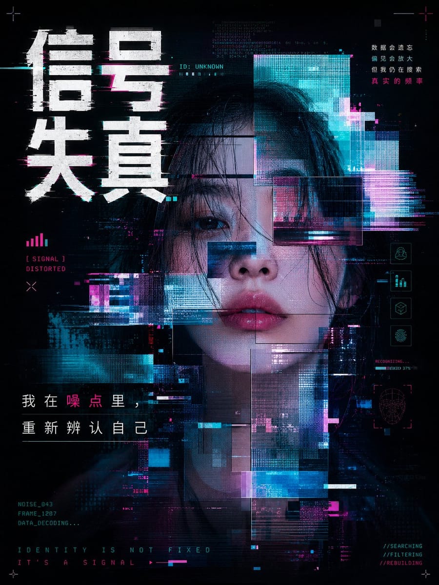 情绪拼贴·高级中文人物海报设计