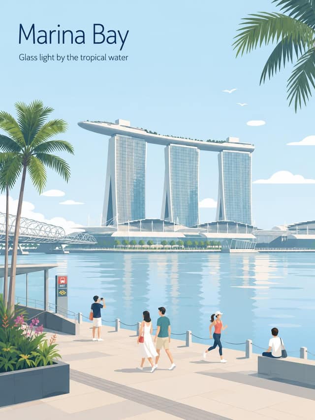 极简复古旅行海报 · 日式编辑风矢量插画