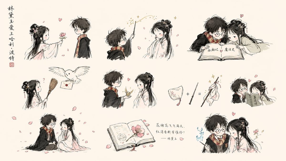 林黛玉爱上武大郎：极简手绘叙事指南