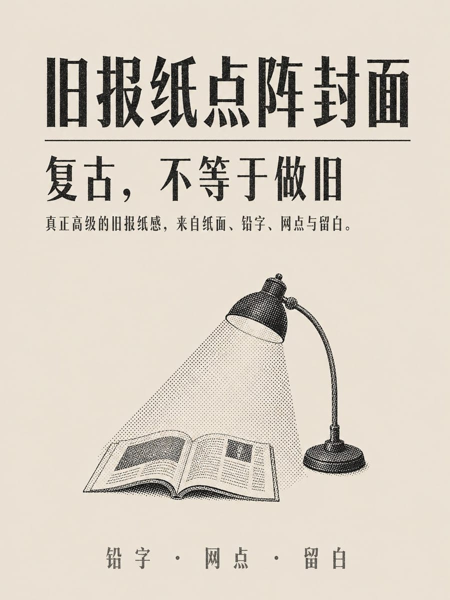 复古铅印极简点阵海报生成指南