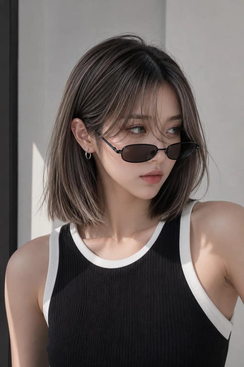 极简奢华｜超写实东亚女性时尚肖像生成提示词
