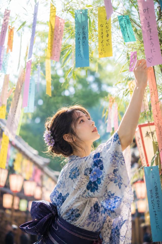 نمونهٔ 七夕晨光·浴衣少女祈愿