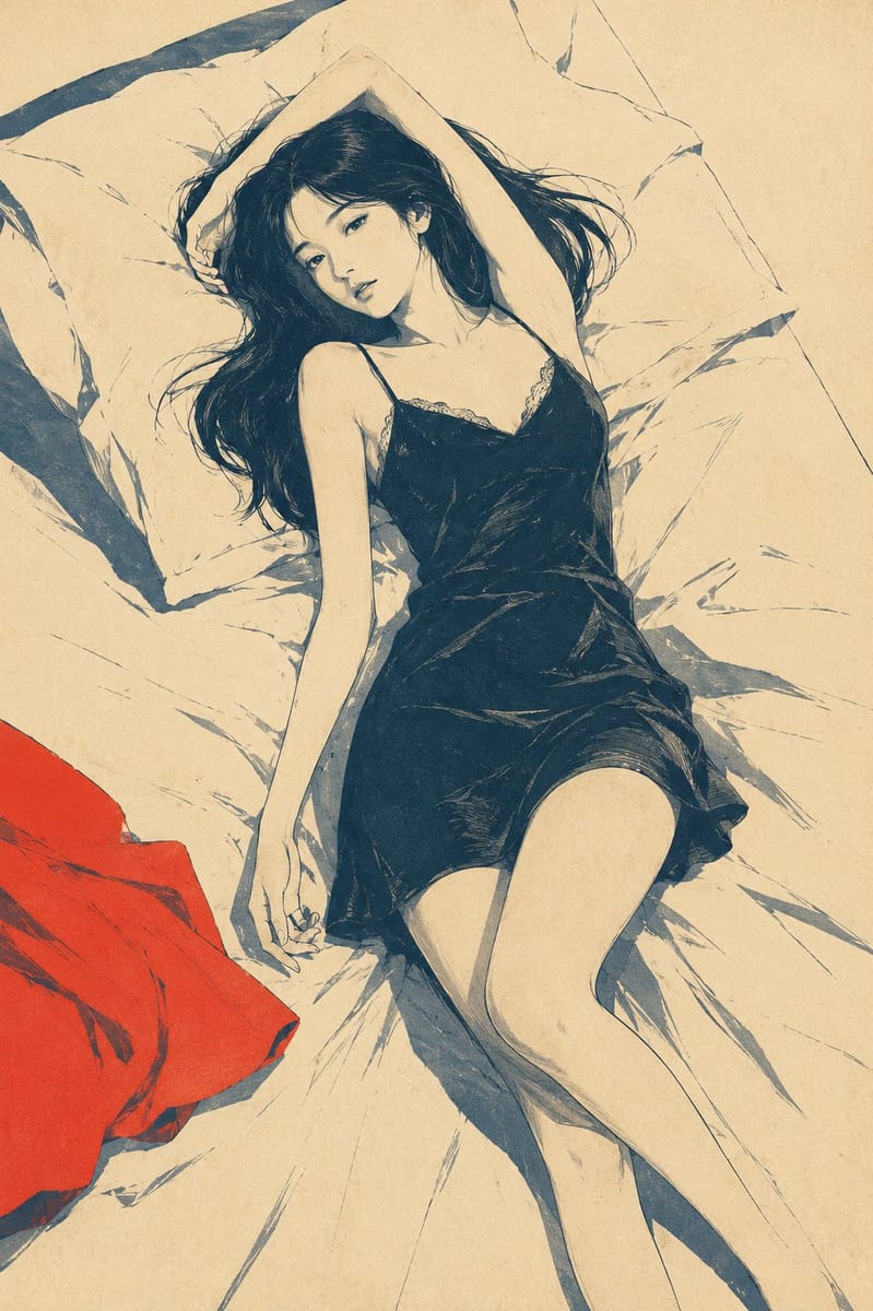 极简复古日式版画|昭和美学诗意插画生成