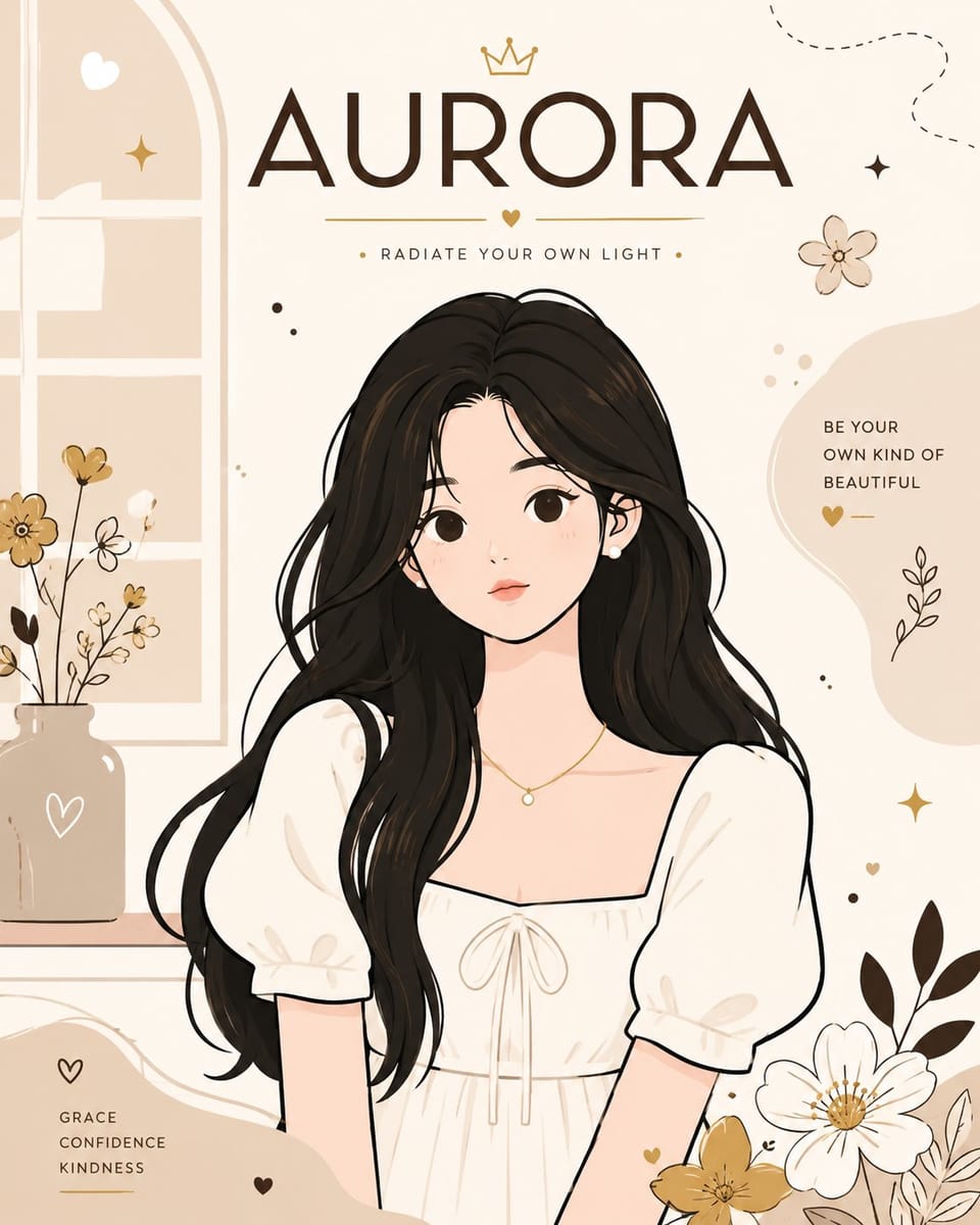 AURORA | 极简矢量时尚海报·优雅品牌视觉