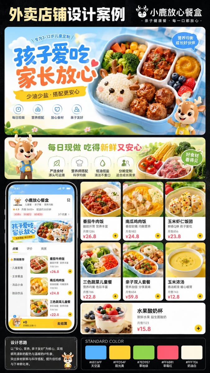 外卖店铺装修视觉系统设计案例