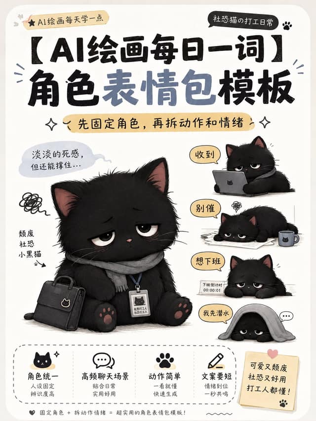 نمونهٔ Q版角色聊天表情包生成器