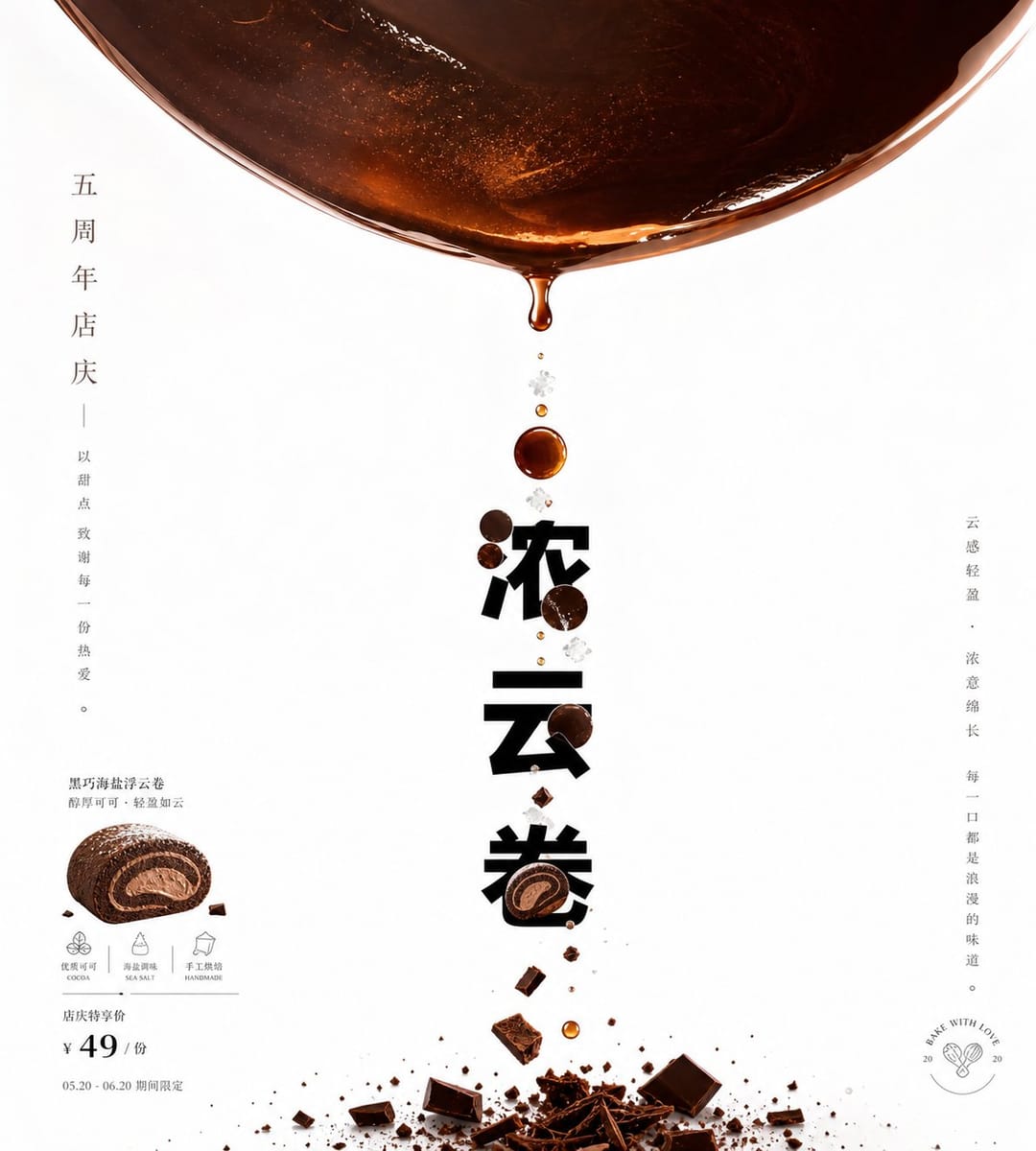 留白张力·垂坠液滴 | 极简广告视觉