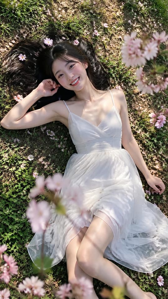 春日樱花户外写真｜自然光影青春人像