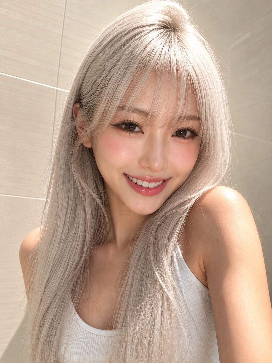 梦幻樱桃红发 | 室内极简写真人像Prompt