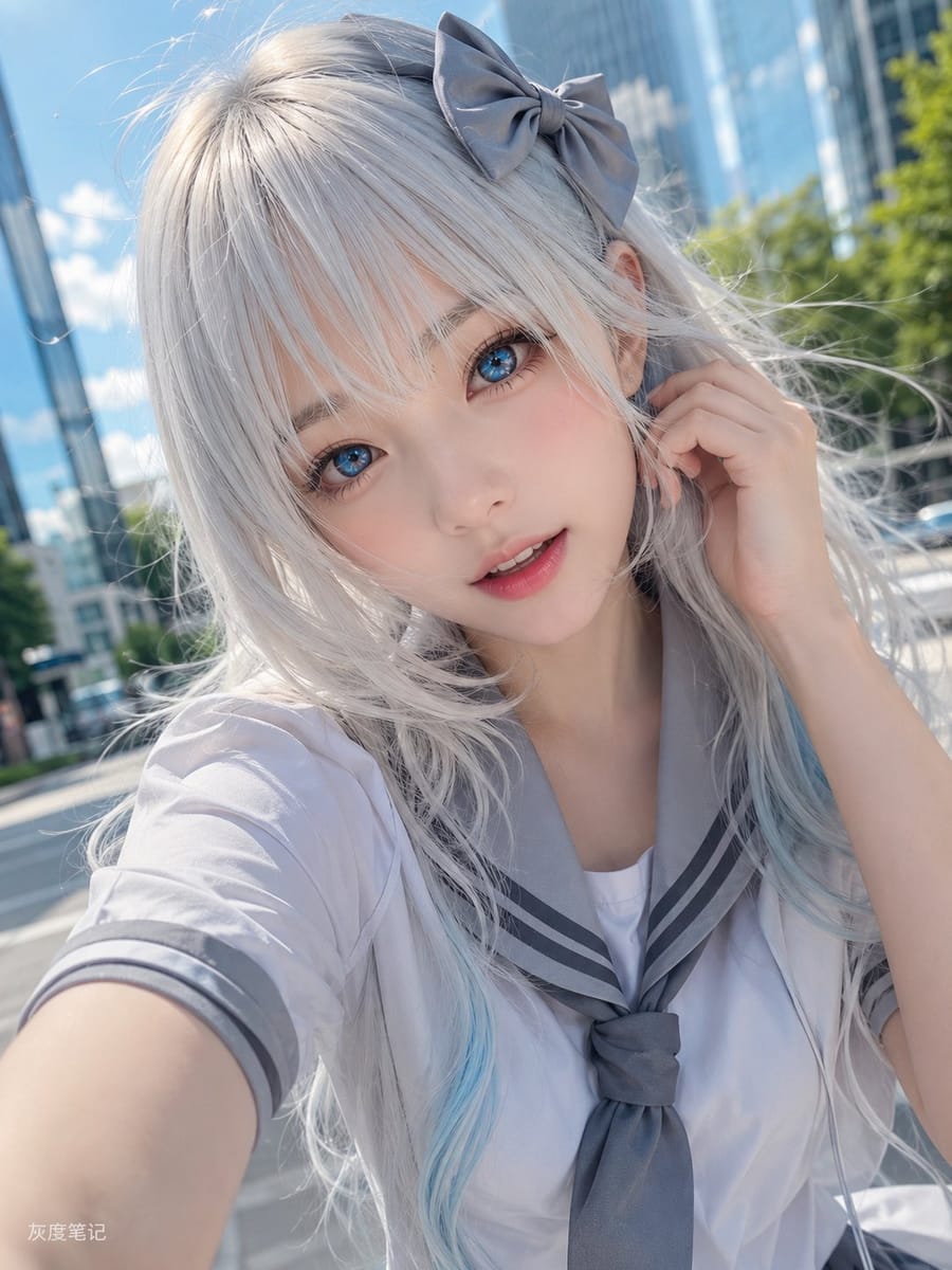 超写实动漫风日系少女自拍 | 第一人称POV人像视频