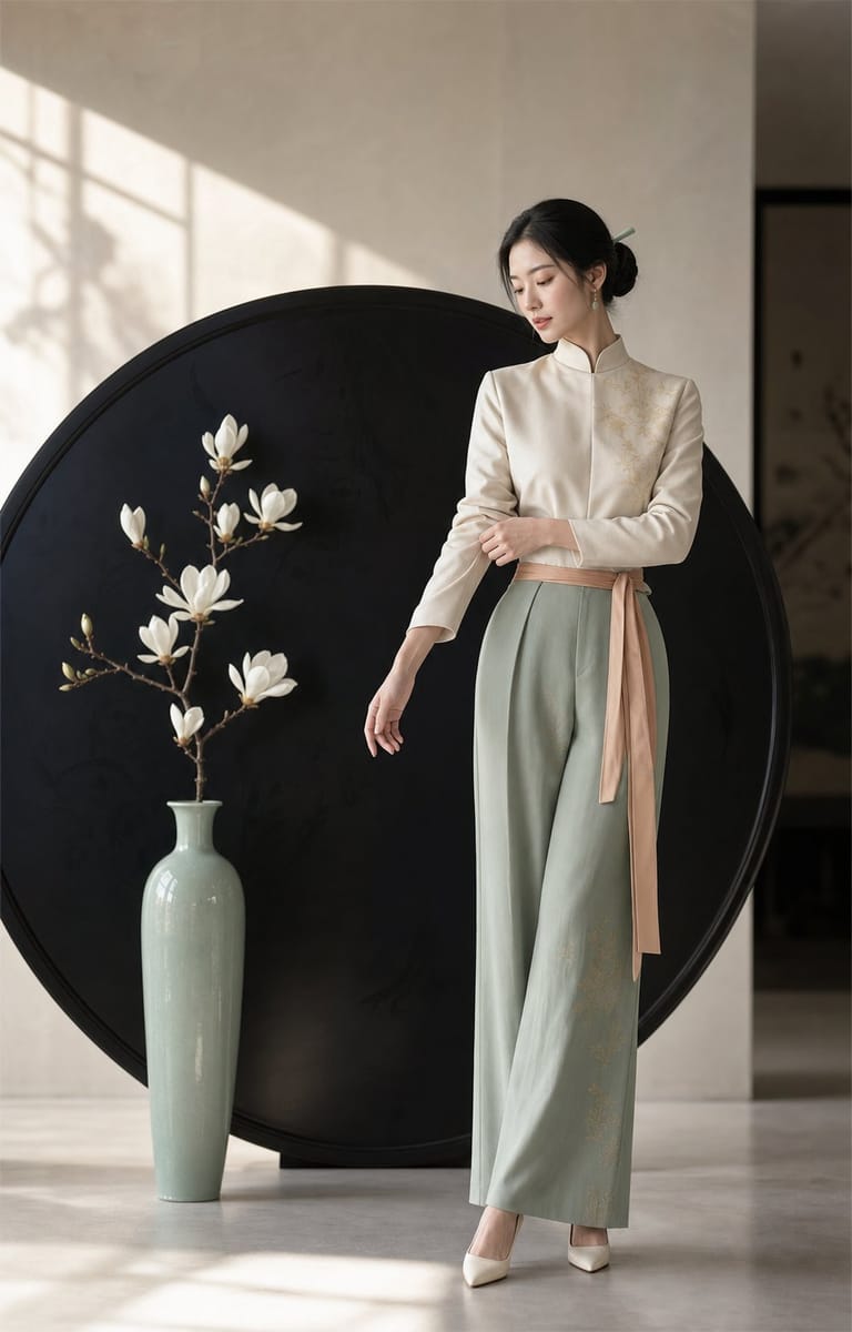 新中式女性时尚大片|东方极简 Fashion Editorial 海报