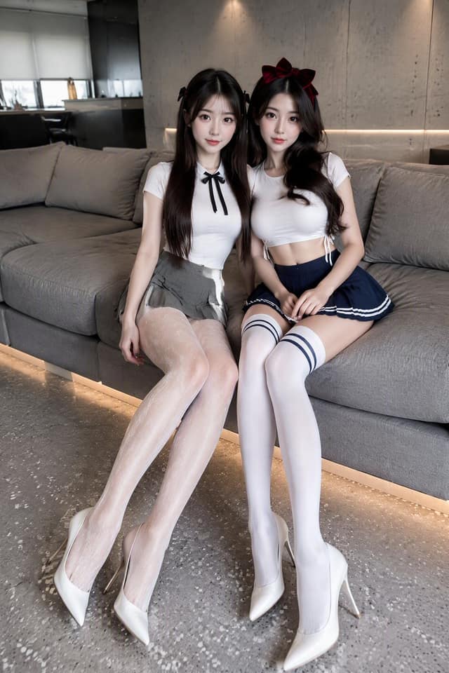 极简室内双人女性时尚大片｜杂志级奢华人像摄影
