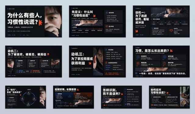 نمونهٔ 现代国际主义版式PPT设计系统：高级感排版一键生成