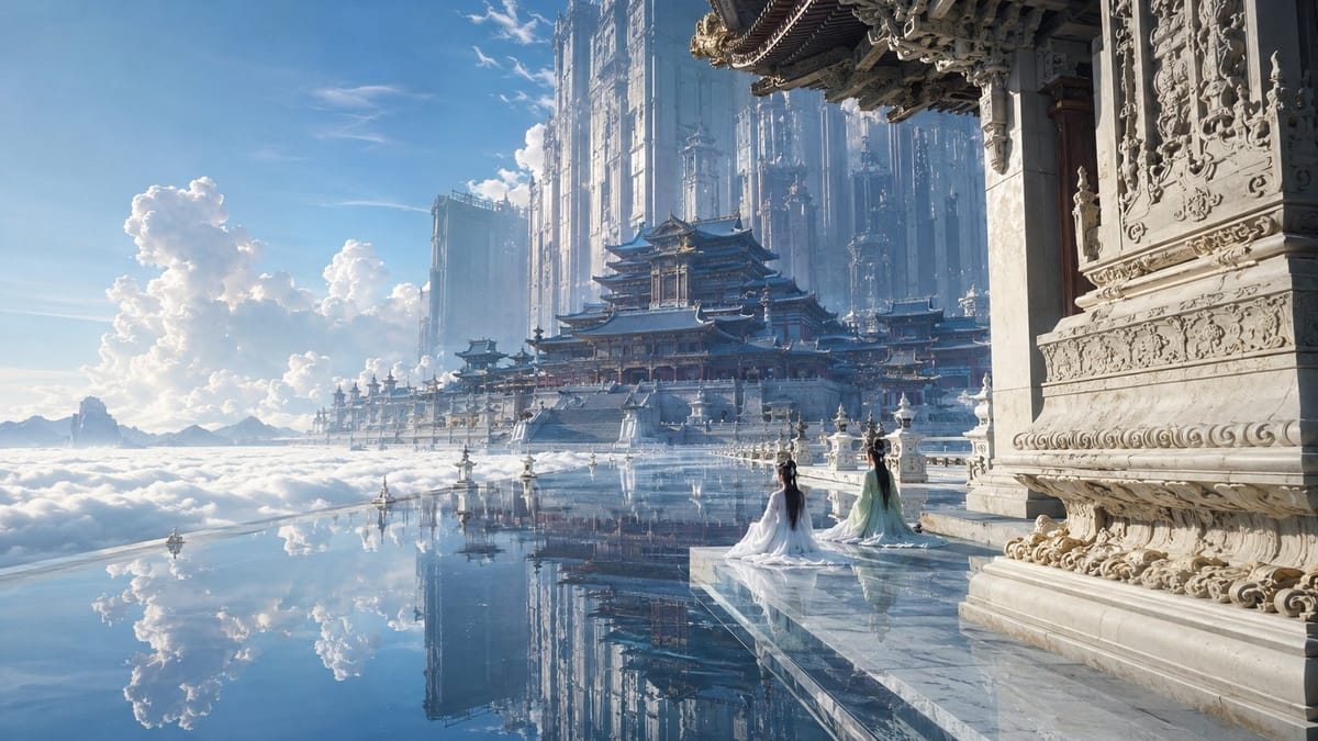 东方神界三级巨构电影剧照|超写实VFX震撼提示词