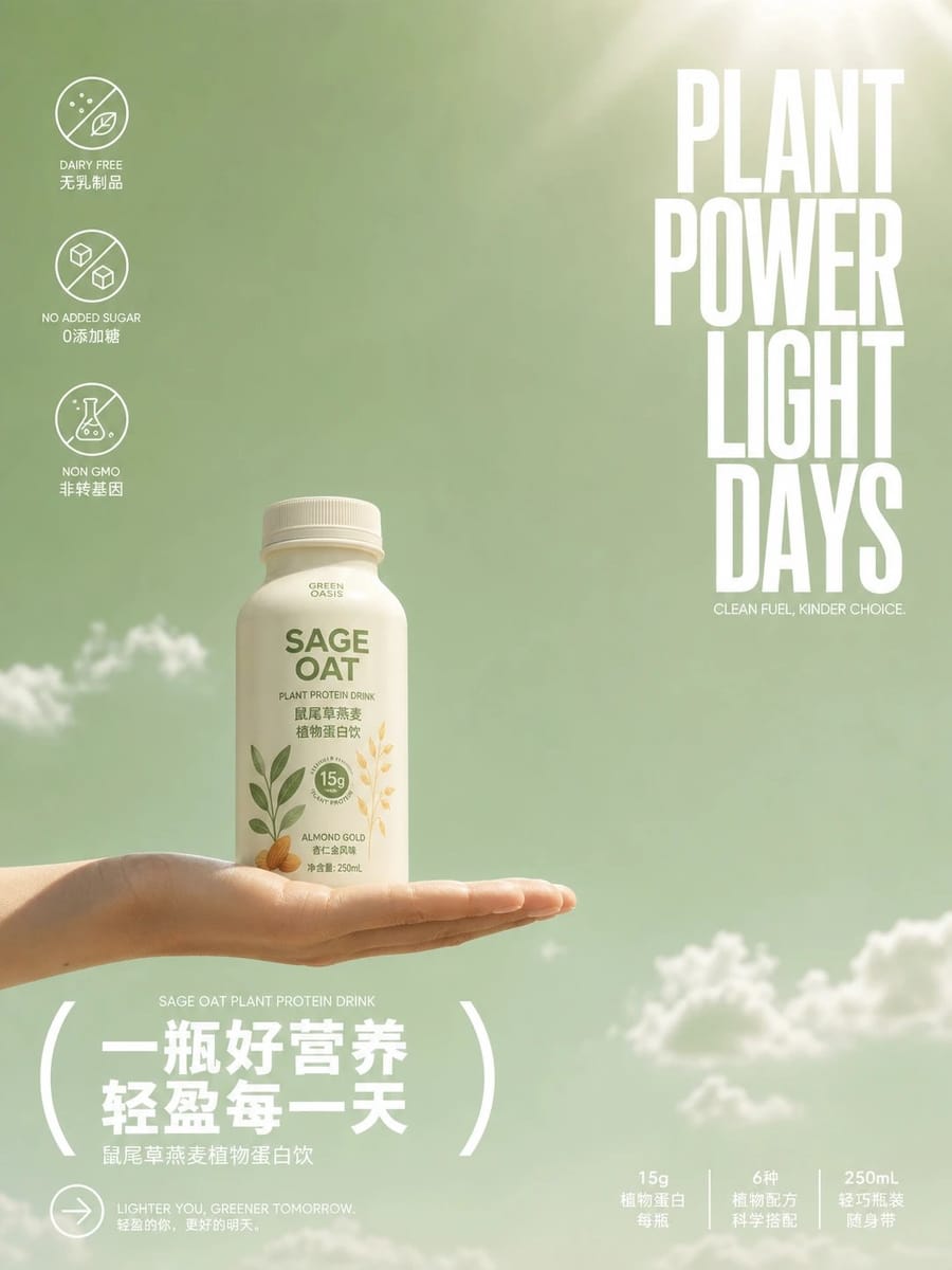 手托一杯夏日清爽|极简果茶广告视觉