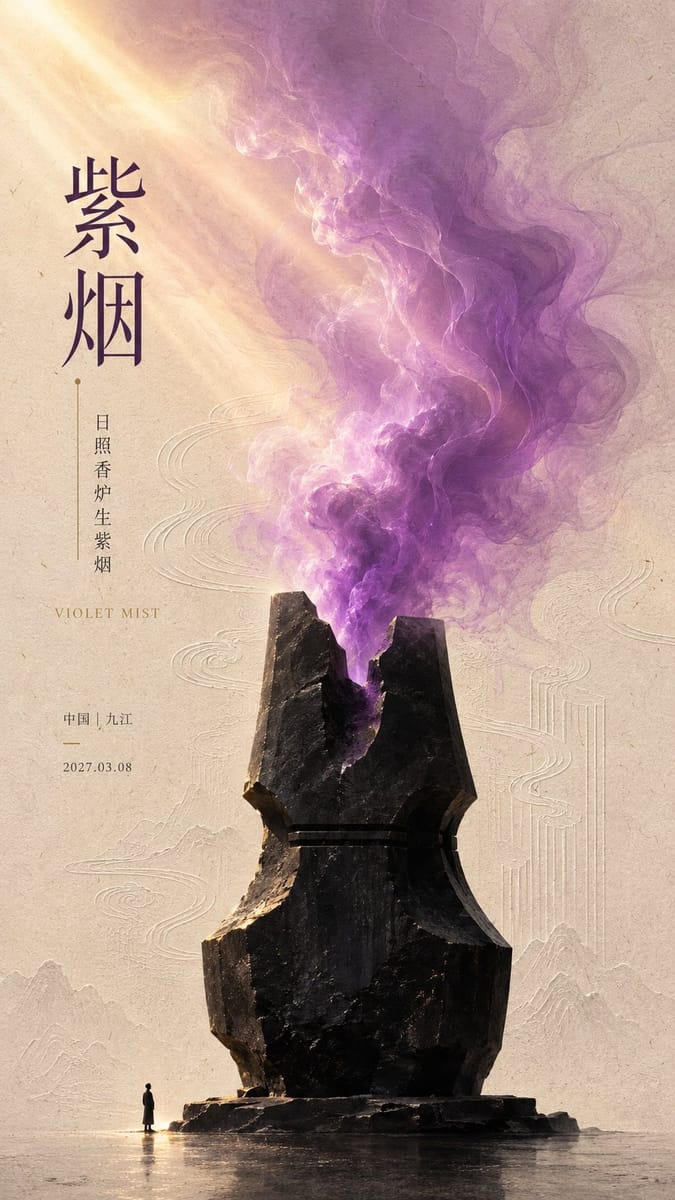 东方留白艺术海报|古诗意境×当代装置美学提示词