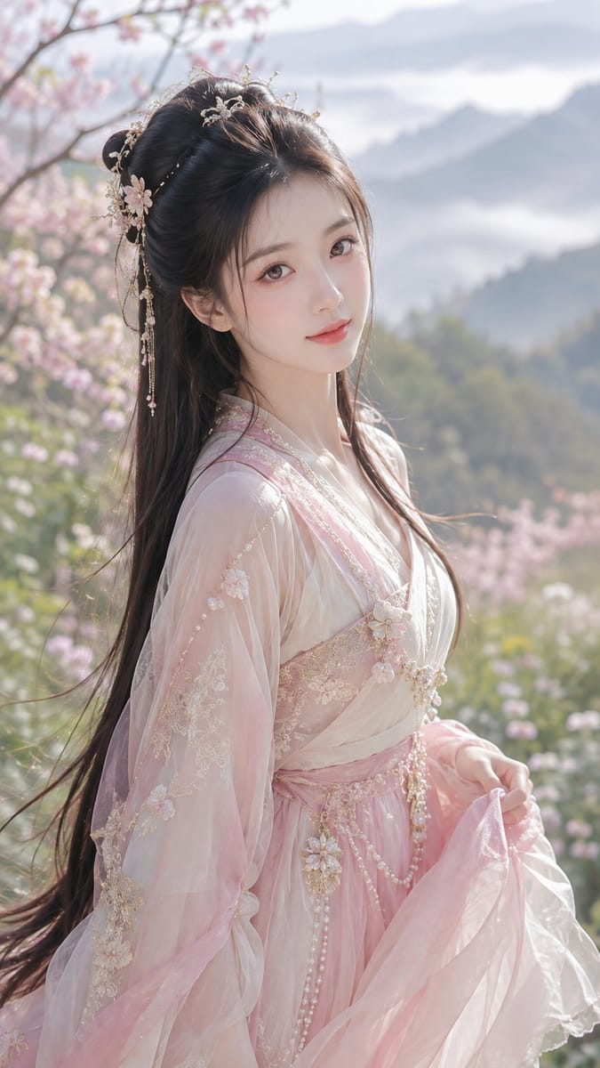古风仙侠春日女主·写实精修人像