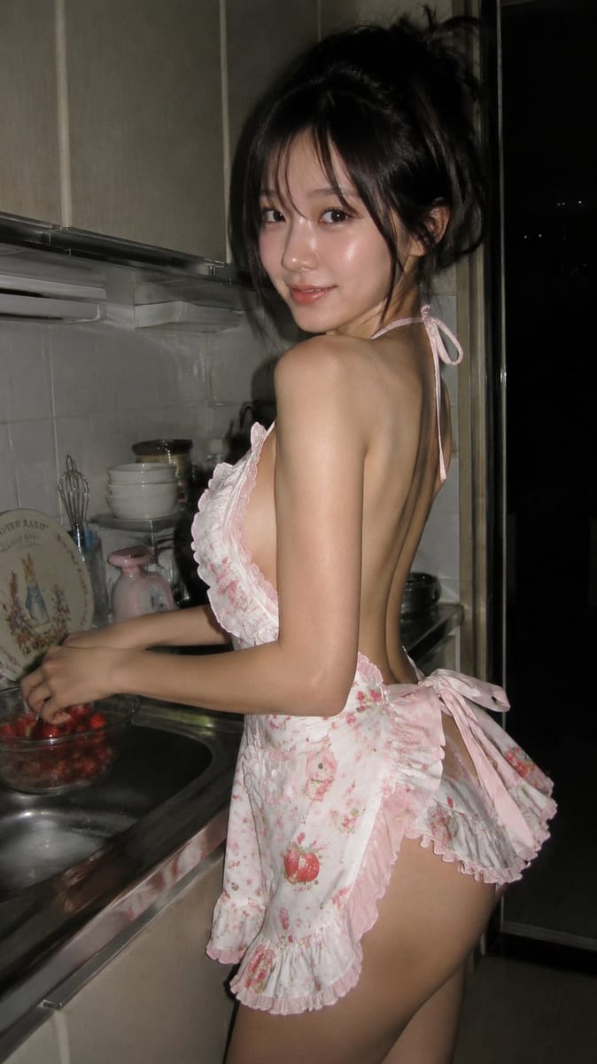 2000年代复古数码相机厨房人像写真