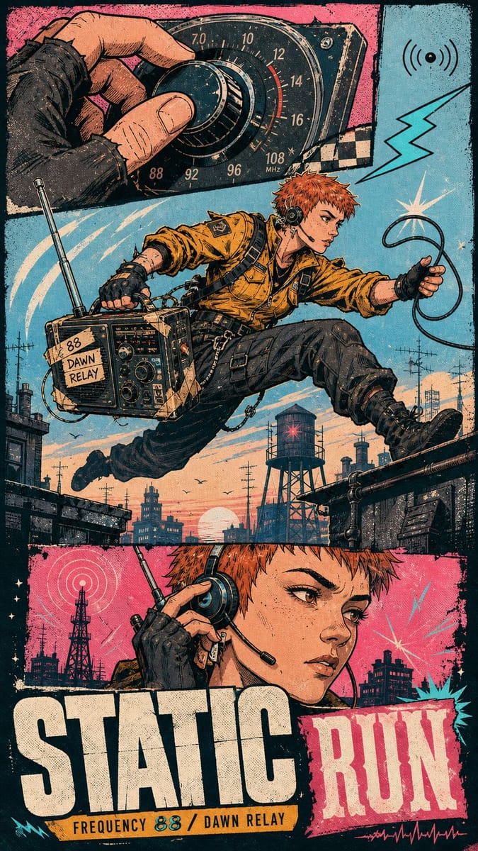琐碎紧急漫画风海报｜日漫墨线三格叙事