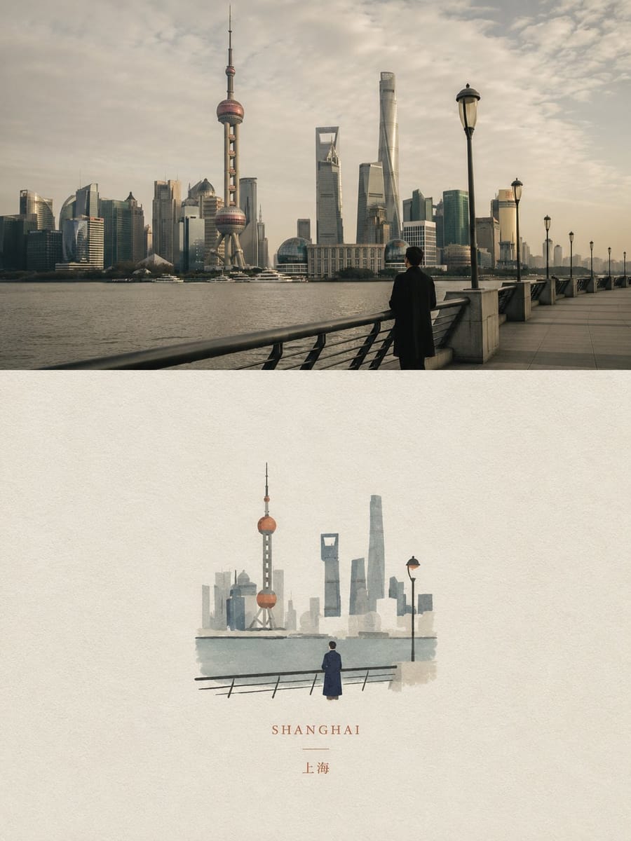 高端艺术刊物分层排版海报｜摄影×手绘的诗意封面
