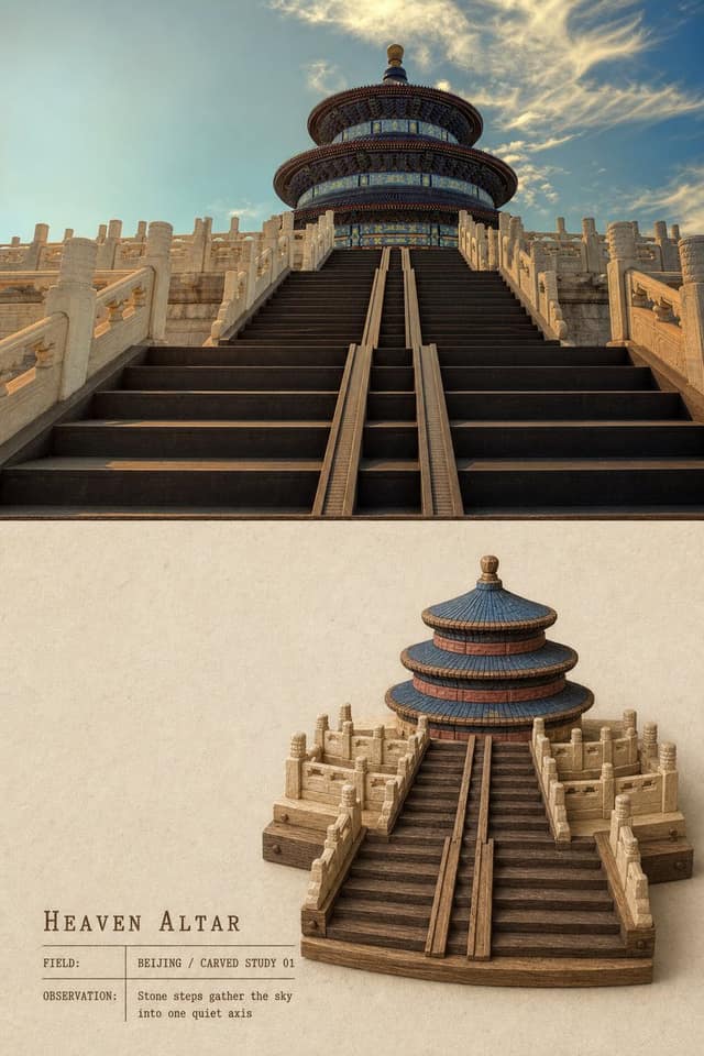 纪实摄影变身手工木雕浮雕海报