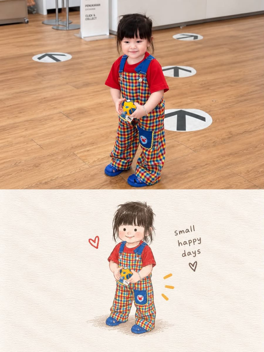 照片转手绘插画：儿童绘本拼贴风创作