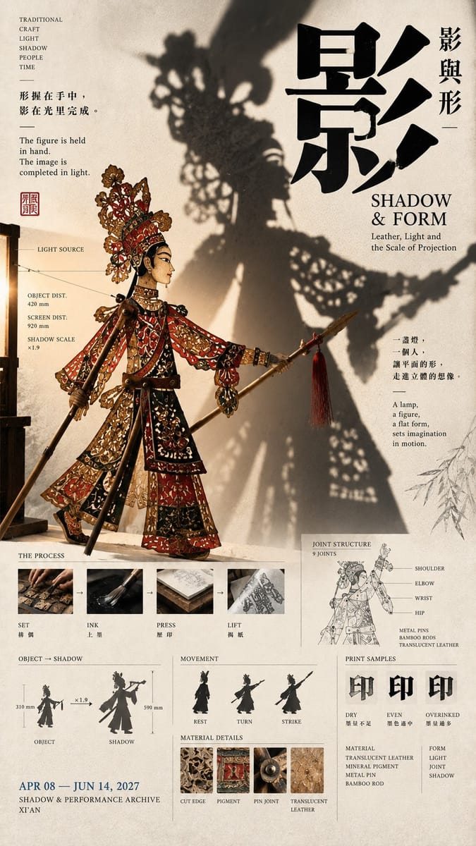 一键生成东亚编辑设计风博物馆海报｜文化出版质感提示词