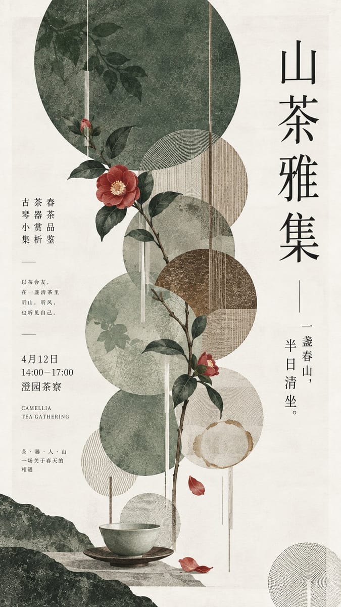 极简高级感编辑风海报生成:一键打造独立出版物级竖版海报