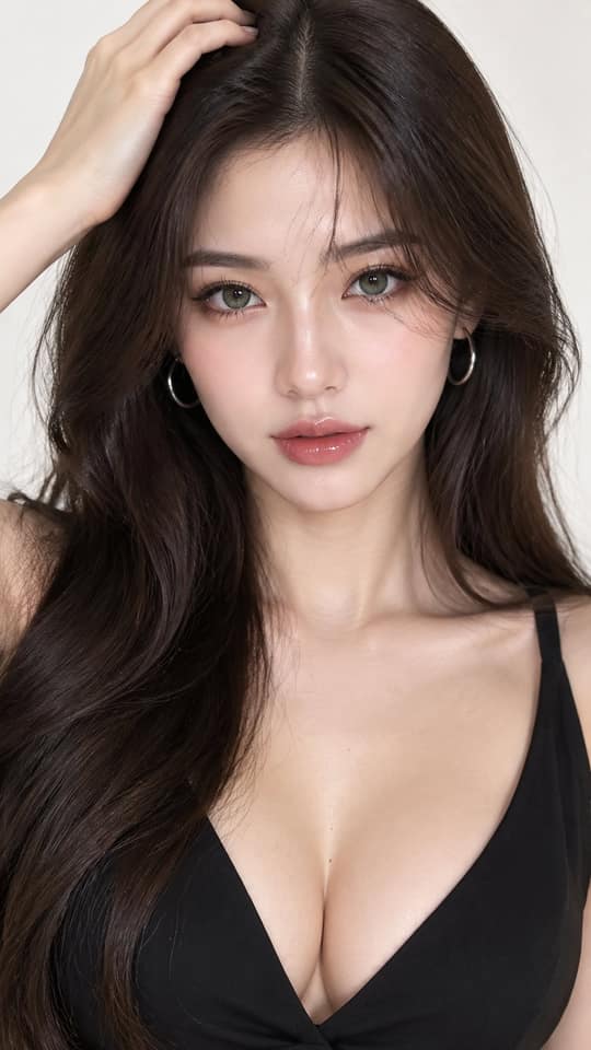 نمونهٔ 华丽优雅女性·极简影棚特写人像
