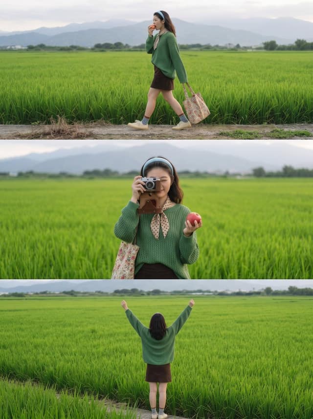 نمونهٔ 稻田胶片人像｜35mm日系独立电影感抓拍