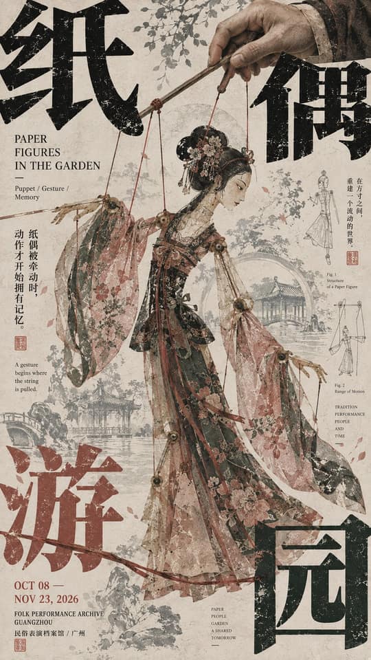 نمونهٔ 东亚文化展览海报压角构图设计｜大主体强Typography版式
