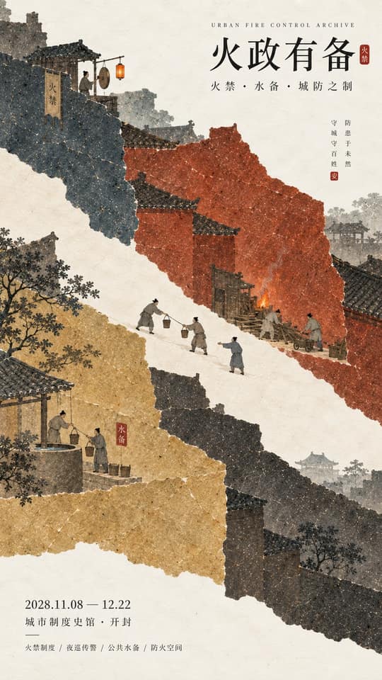نمونهٔ 纸纤维大色域美学：现代东方历史文化展览海报