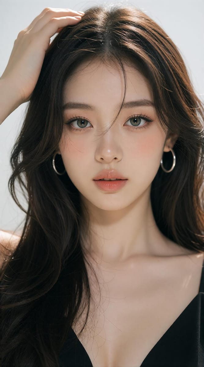 绝美优雅女性高级时尚人像摄影|写实影棚肖像