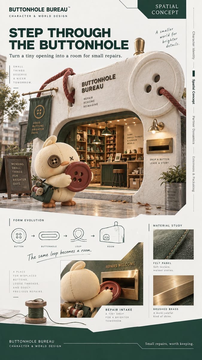 原创角色IP品牌设计提案|四页全案社论级视觉系统
