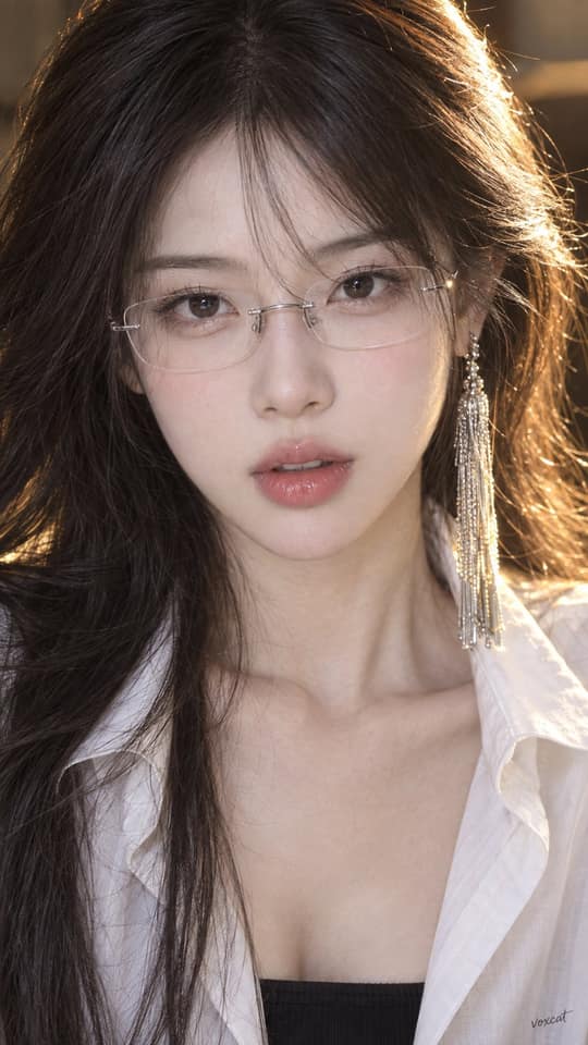 نمونهٔ 东方现代知性少女面部超清大特写｜镜头感人像提示词