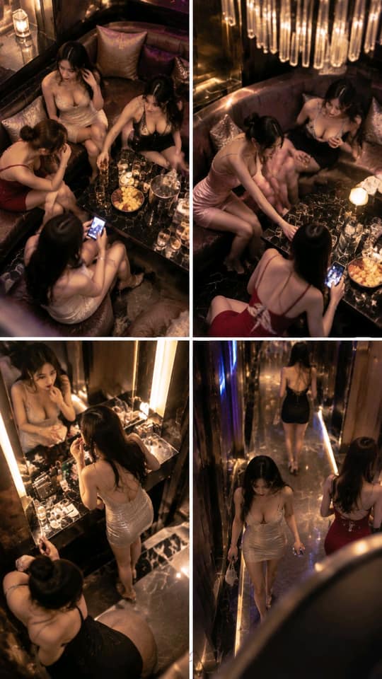 نمونهٔ 猫视角俯拍高端KTV真实质感美女