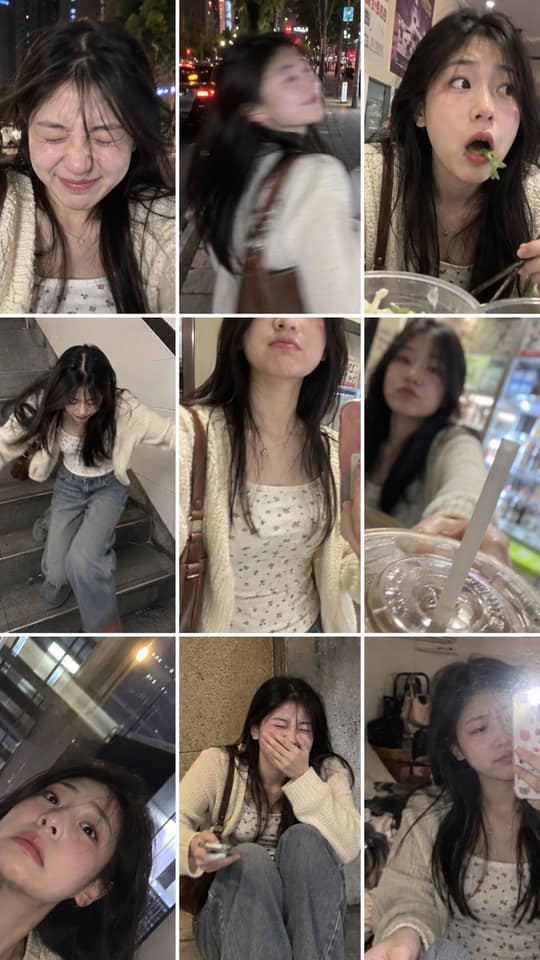 نمونهٔ 素人失败废片九宫格：手机随手拍真实感合集